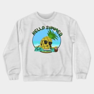 Pineapple At Sea Crewneck Sweatshirt